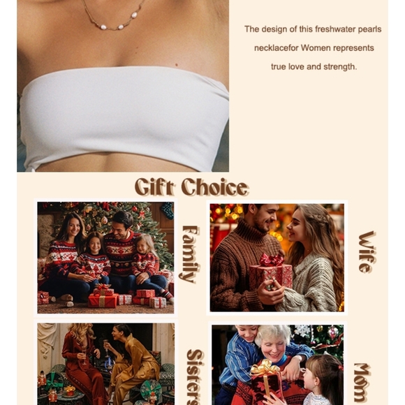 Gold and Pearl Necklace - Picture 6 of 6